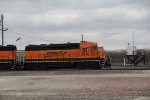 BNSF 2815 sits still, 